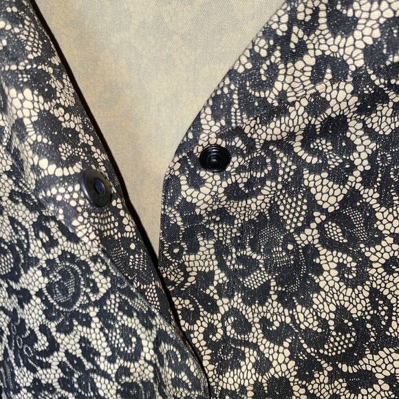 Equestrian Designs Vintage Lace Print Jacket & Pants Set Women's Size Medium - Picture 5 of 13